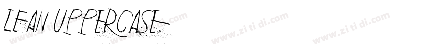 LEAN Uppercase字体转换